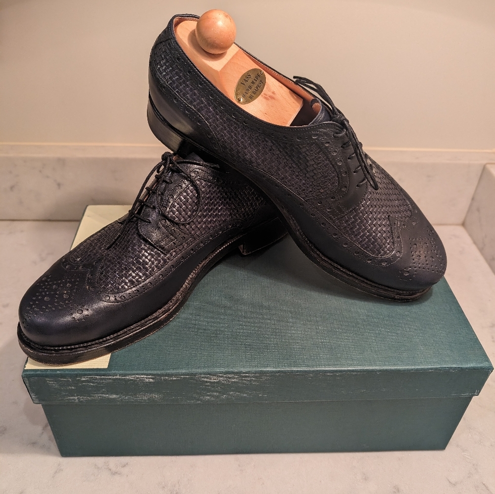 Authentic Vass Budapester Last Woven Boyser, Size EU 42